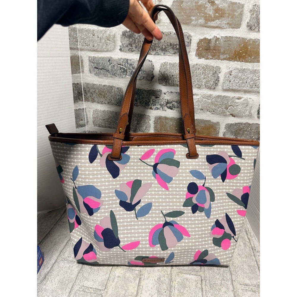 Fossil Rachel Large PVC Floral Tote Bag